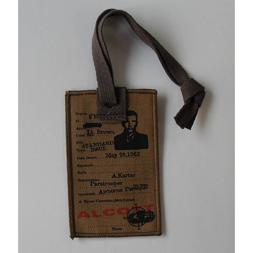 Canvas printed hangtag
