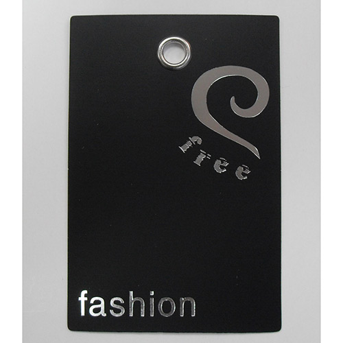 Silver foil hangtag Silver foil hangtag