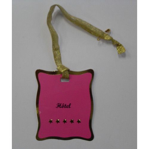 Gold foil hangtag