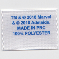 Printed care label
